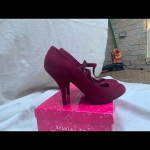 Slightly worn Brinkley Co strap shoe.